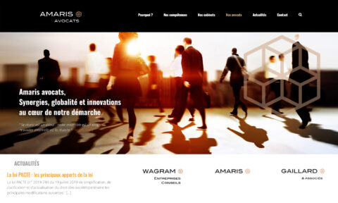 Amaris - Création du site Internet pour avocats