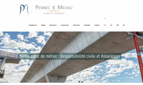 Pennec & Michau, création site cabinet d'avocats